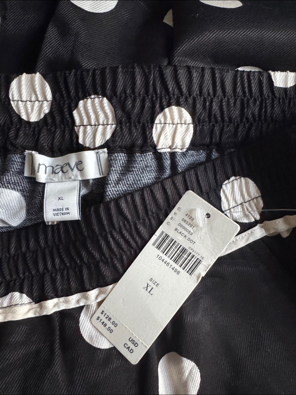 NWT Size XL - Maeve Brooklin Printed Wide-Leg Pants w Pockets (US$ 128) - Picture 8 of 15